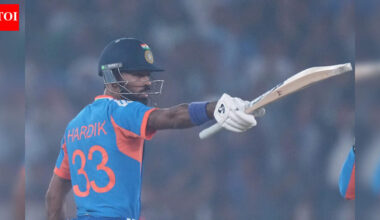 Hardik Pandya goes berserk: Five sixes and a four in a single over to reach century - Watch | Cricket News