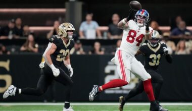 Giants TE Johnson (illness) attends Knicks game but out for finale