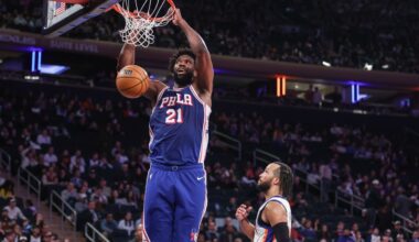 Joel Embiid's first dunk of season fires up rising Sixers