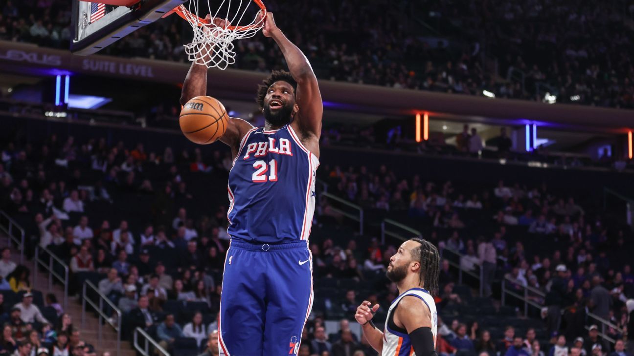 Joel Embiid's first dunk of season fires up rising Sixers