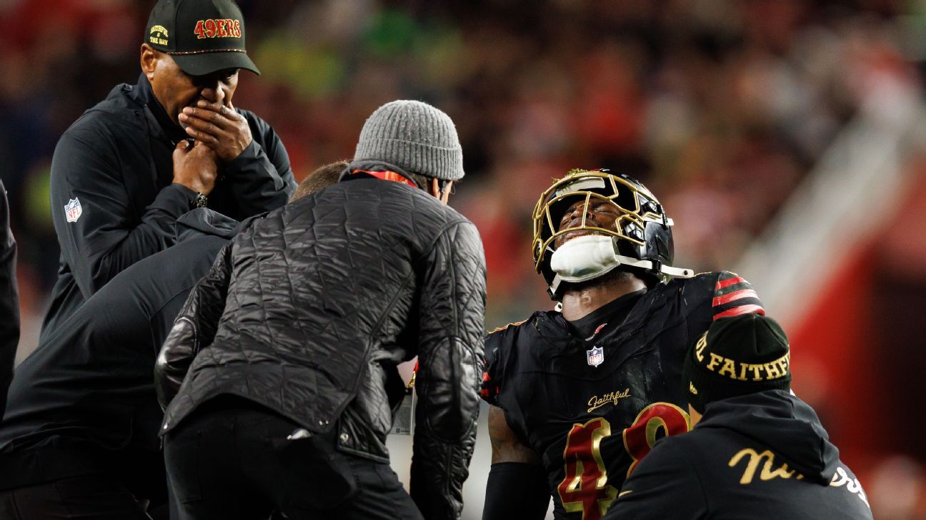 Injured 49ers linebacker Tatum Bethune to miss playoffs