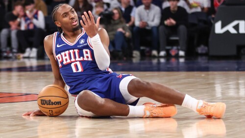 NBA: Philadelphia 76ers at New York Knicks