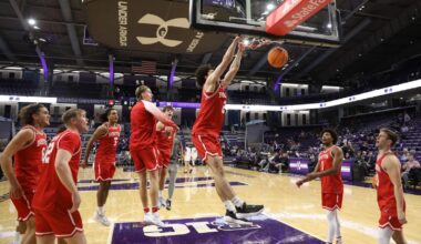 Chance Gladden dribbles the ball up the court at Columbia