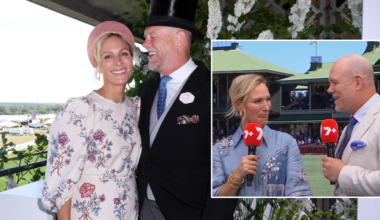Zara Tindall left in stitches as Mike Tindall makes cheeky ‘innuendo’ joke on Australian TV