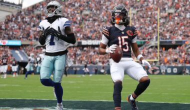 Bears' Odunze expected back vs. Packers after 5-game absence