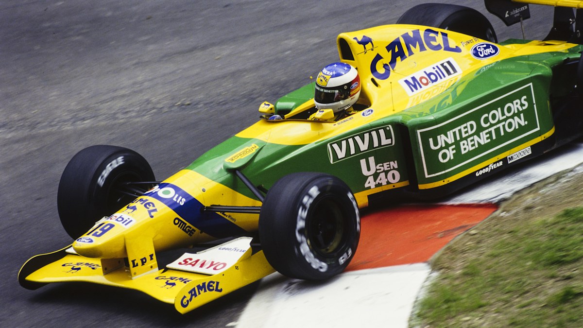 Michael Schumacher first race winning car up for auction, Benetton B192, 1992 Belgian Grand Prix, cost