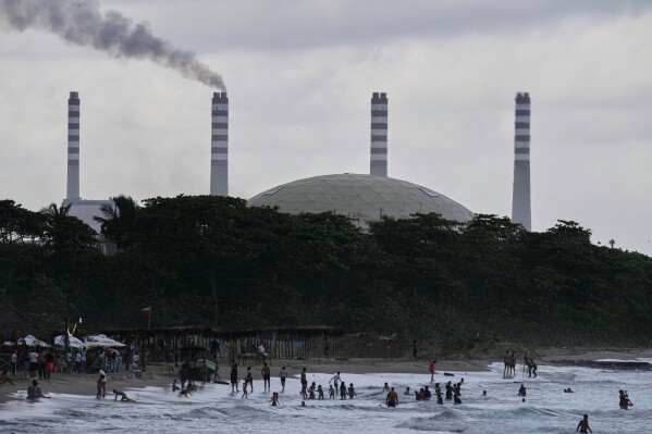 The El Palito oil refinery operates in Puerto Cabello, Venezuela, Dec. 21, 2025. (AP Photo/Matias Delacroix, File)