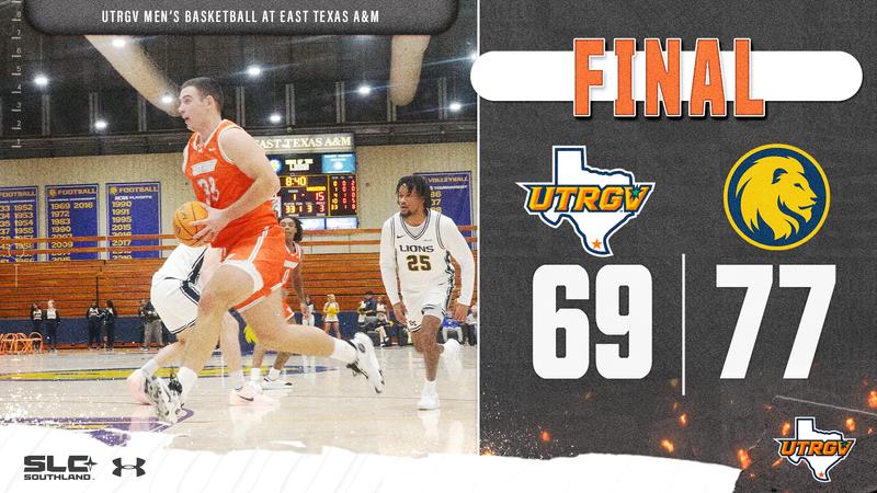 Men's Basketball Rally Falls Short at East Texas A&M
