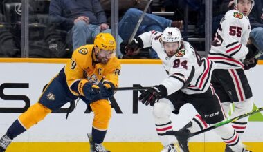 Drew Commesso makes 37 saves for 1st NHL shutout and victory, Blackhawks beat Predators 3-0