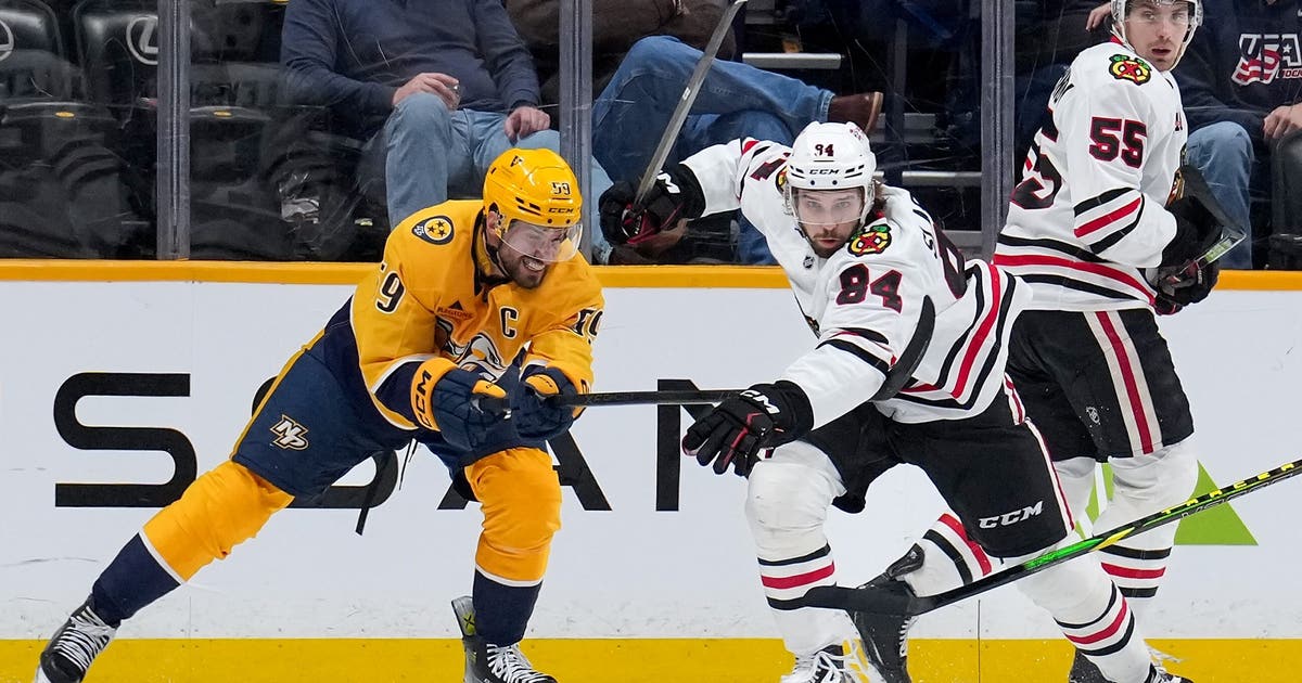Drew Commesso makes 37 saves for 1st NHL shutout and victory, Blackhawks beat Predators 3-0