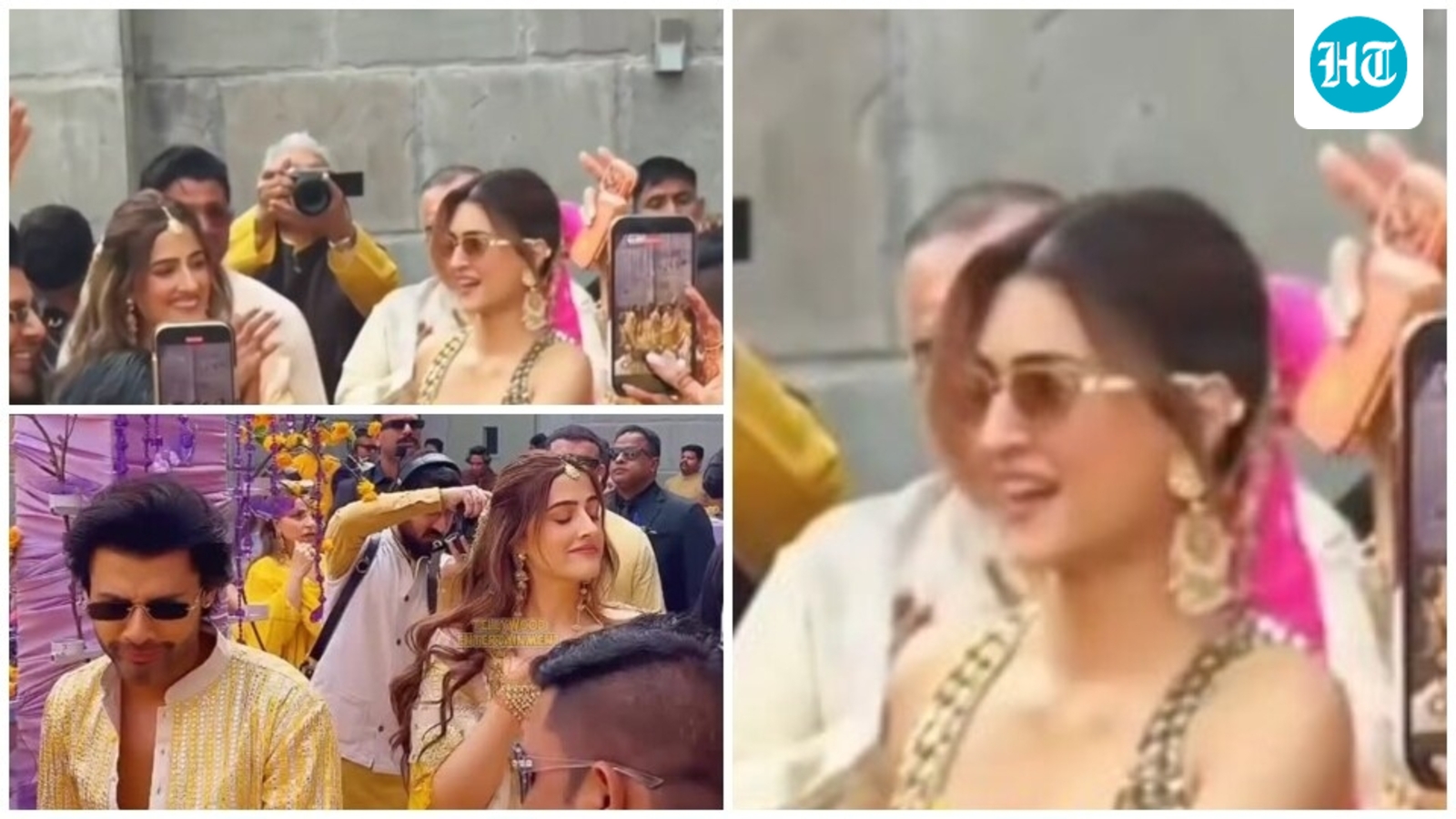 Kriti Sanon turns a happy bridesmaid in dazzling outfit as she dances at Nupur and Stebin Ben's haldi ceremony: Watch