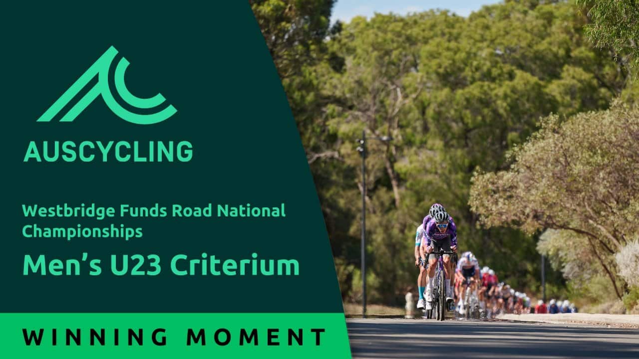 Men's U23 Criterium - Winning Moment - Westbridge Funds Road National Championships 2026