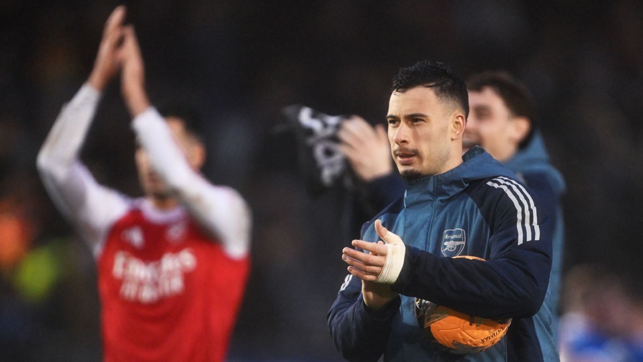 Arsenal's Mikel Arteta hails Gabriel Martinelli mentality after Conor Bradley controversy