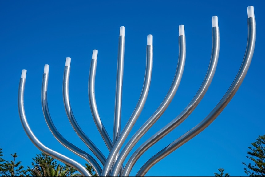 A Menorah moved to Bondi Beach by Waverley Council.