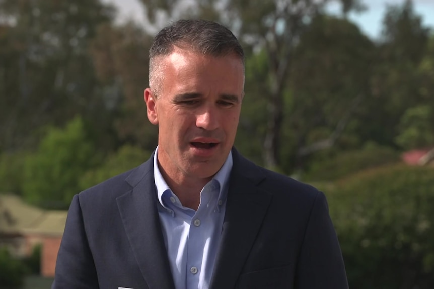 peter malinauskas in a press conference 