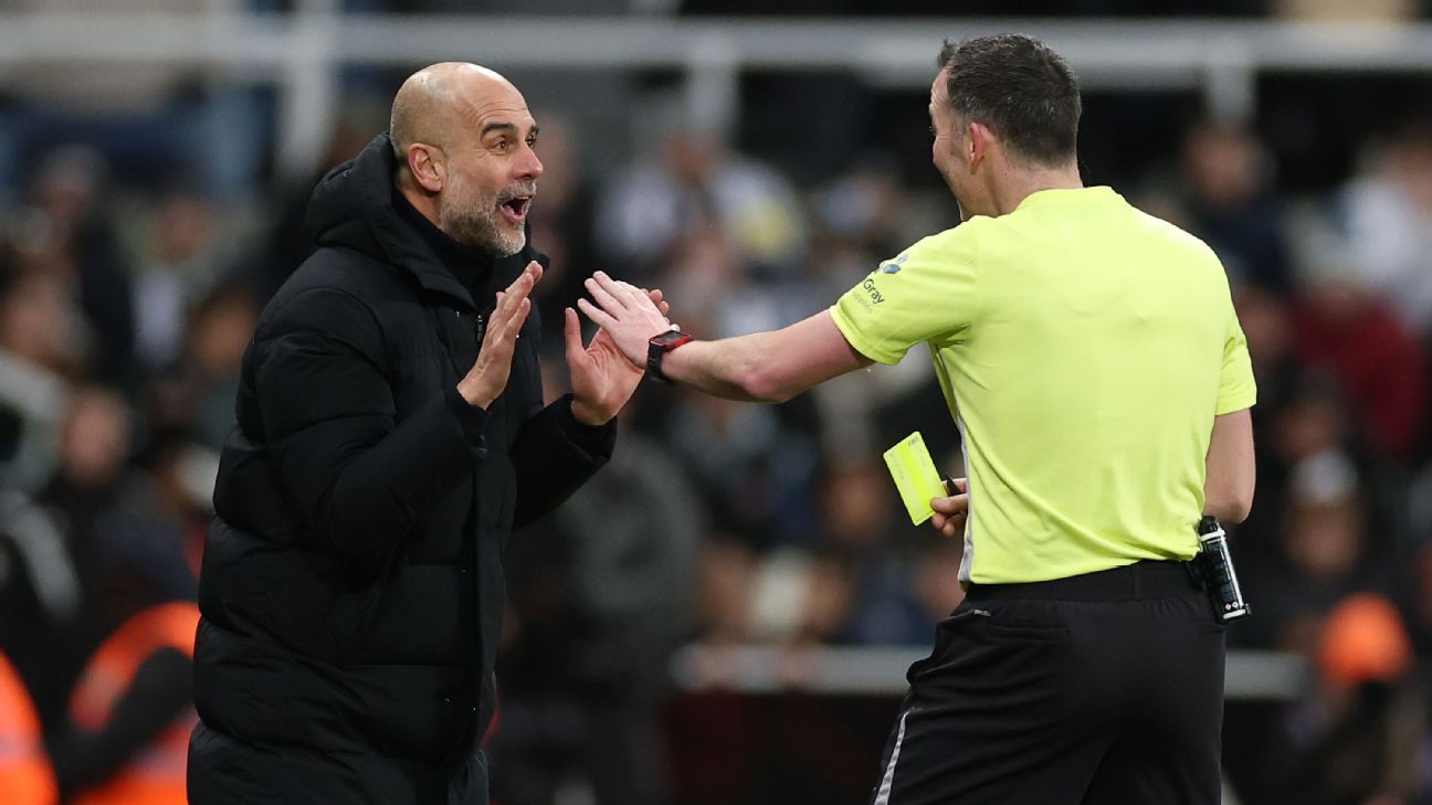 Pep rants at VAR over disallowed Semenyo goal for Man City