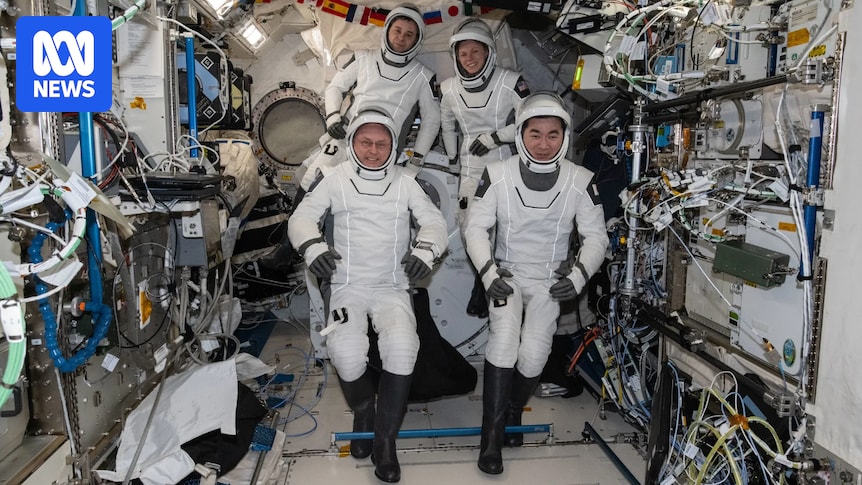 Space station astronauts splash down after first-ever medical evacuation