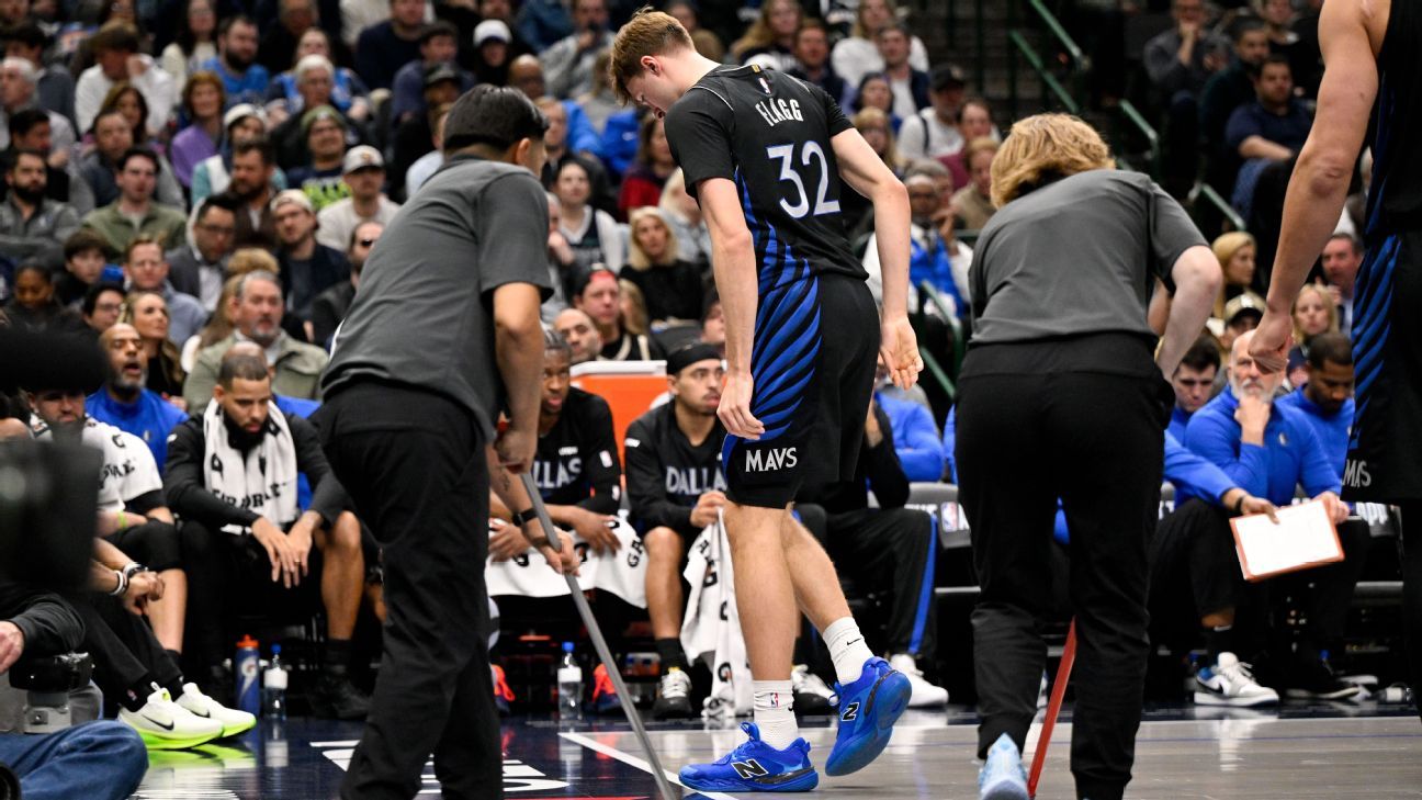 Mavericks' Cooper Flagg leaves loss to Nuggets with ankle sprain
