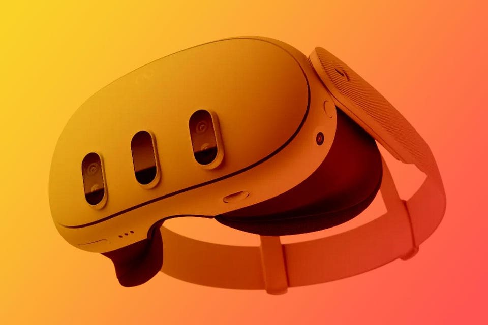 A Meta Quest 3 rendered image. 