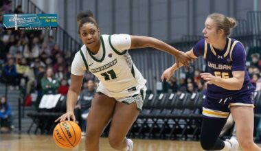 Women's Basketball wins 63-61 in front of record-setting crowd vs UAlbany