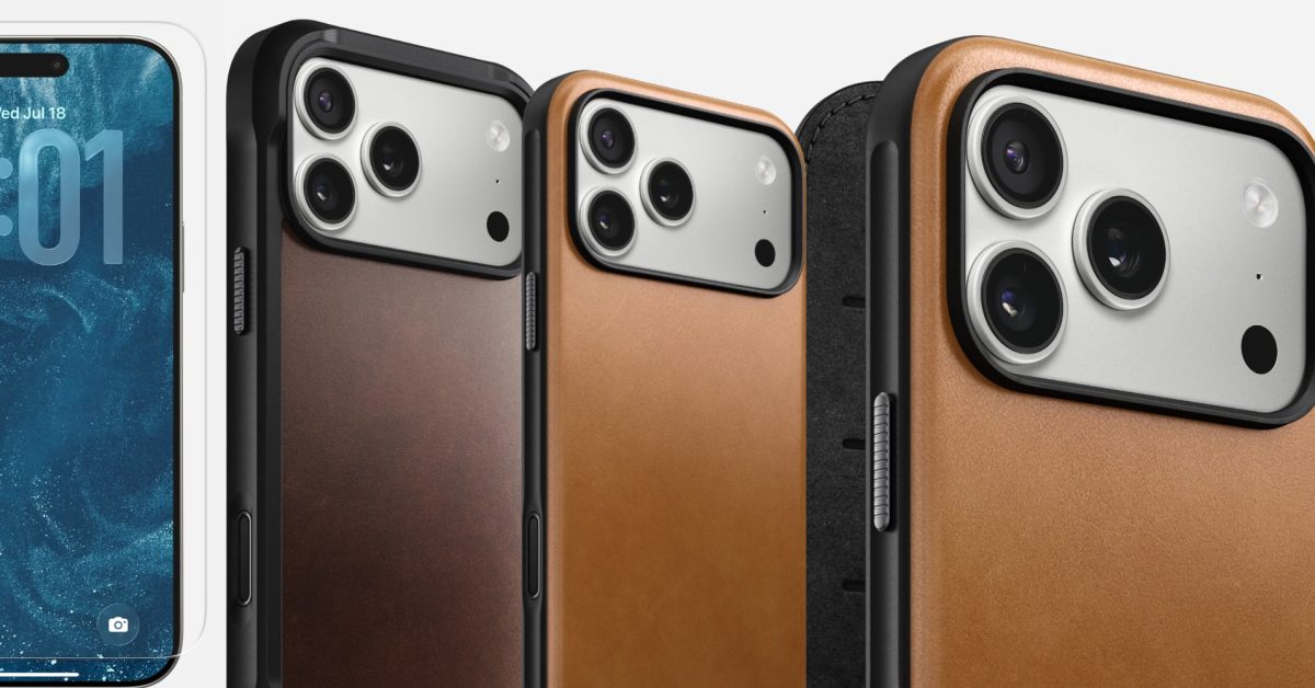 Nomad now offering rare 20% off leather iPhone 17 Pro/Max cases w/ a FREE screen protector thrown in