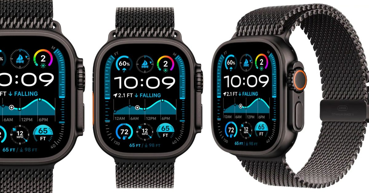 Black Apple Watch Ultra 2 with Milanese Loop up to $275 off, or 'excellent refurb' up to $419 off