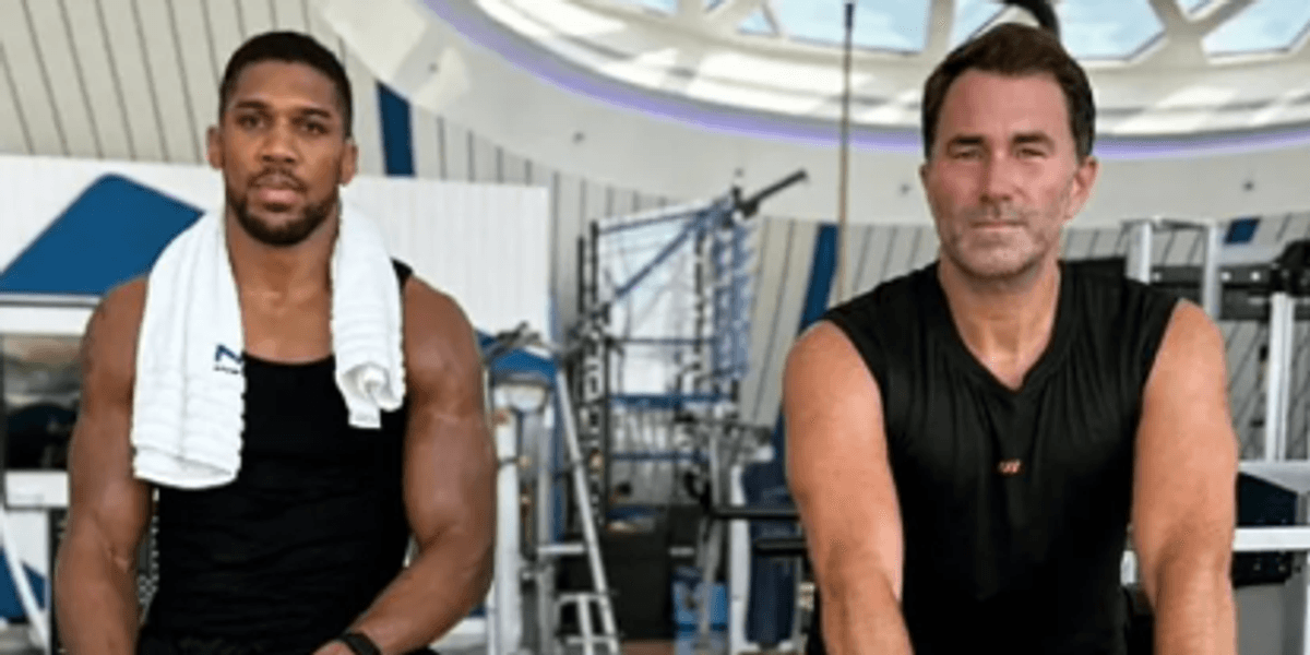 Eddie Hearn reveals Anthony Joshua's gratitude with boxing star back in gym after car crash
