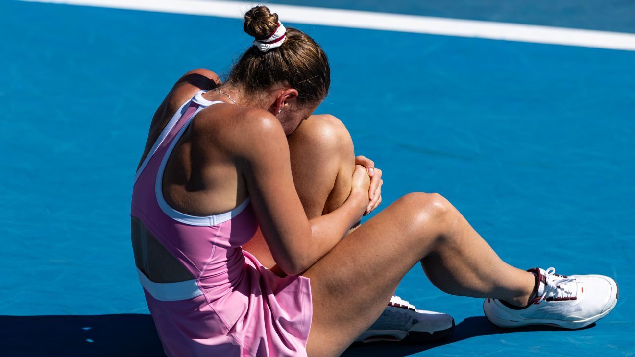 Marta Kostyuk confirms ankle injury after losing at Aussie Open
