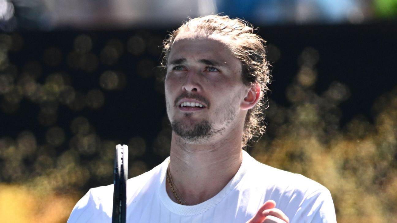 Zverev rallies to win first-round match at Australian Open