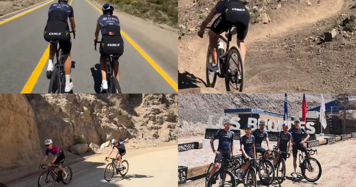 🎥 The first images of Tom Pidcock and his Pinarello-Q36.5 teammates from Chile do not disappoint