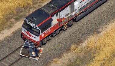 Two killed in train crash at level crossing west of Melbourne