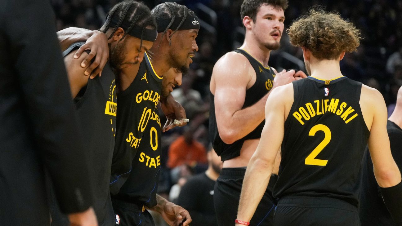 Jimmy Butler leaves Warriors' win vs. Heat with knee injury