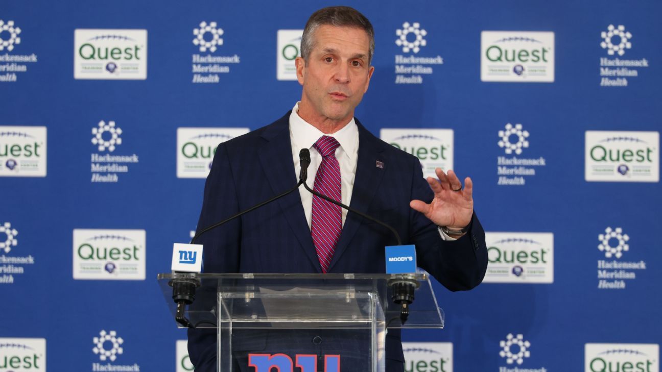 John Harbaugh says Giants' power structure being 'overblown'