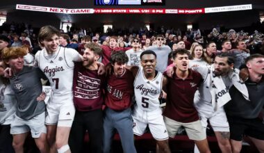Men's Basketball Takes Down Texas in Austin, 74-70