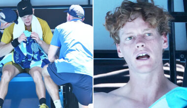 Australian Open 2026: 'Incredible' scenes as Jannik Sinner saved by suspension on brink of having to quit