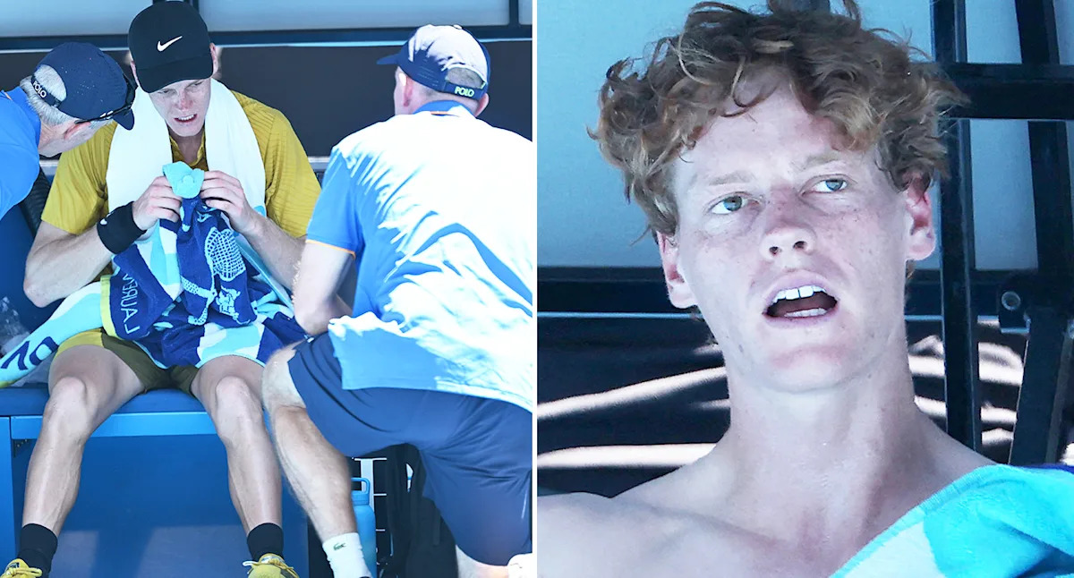 Australian Open 2026: 'Incredible' scenes as Jannik Sinner saved by suspension on brink of having to quit