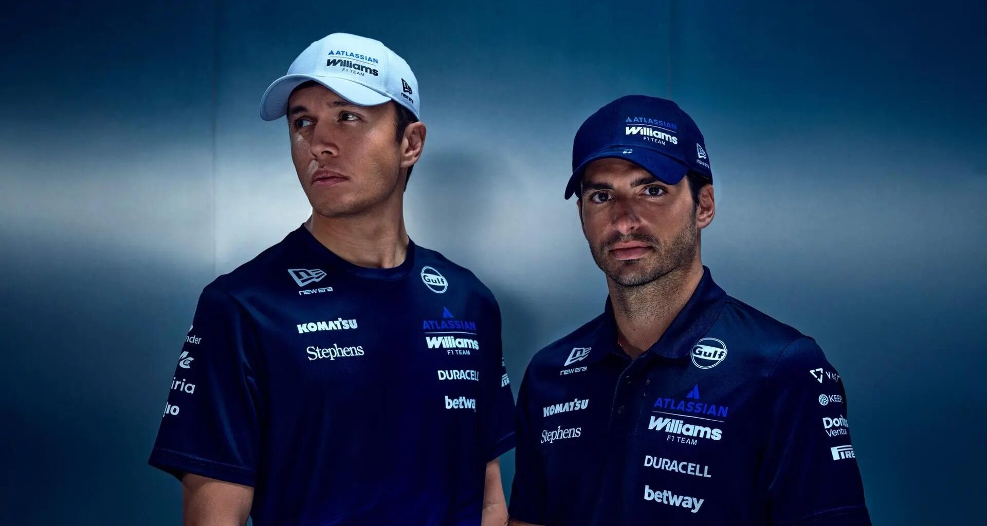Albon and Sainz in Willams team kit