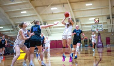 Women's basketball score 100 in win over Mayville State