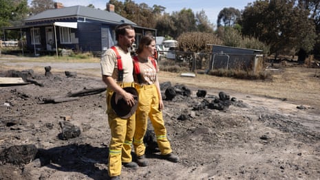 A home just saved, a cafe in ashes: residents return to find destruction by Victoria fires – video
