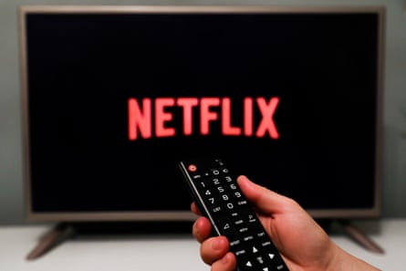 Virtual World LogosNetflix logo is seen displayed on a tv screen in this illustration photo taken in Poland on November 29, 2020. (Photo illustration by Jakub Porzycki/NurPhoto via Getty Images)