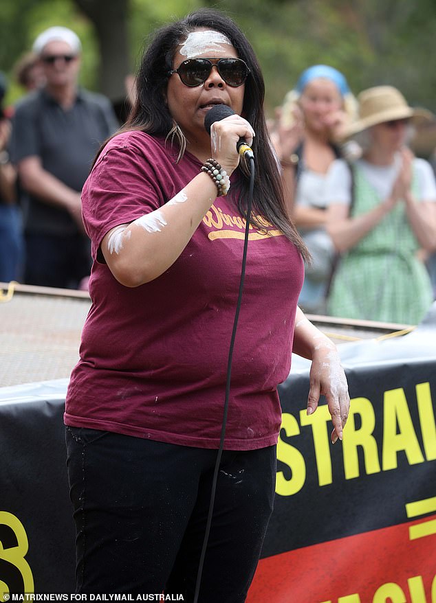 26 JANUARY 2026 SYDNEY NSWWWW.MATRIXNEWS.COM.AUCREDIT: MATRIXNEWS FOR DAILYMAIL AUSTRALIAASSIGNMENT: INVASION DAY PROTEST AT HYDE PARK The protest of Aboriginal Australia and its supporters at Hyde Park today.