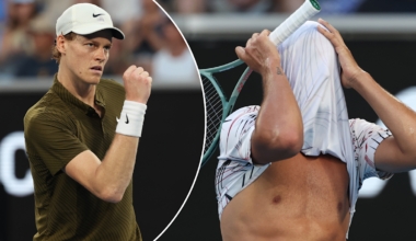 Jannik Sinner defeats fellow Italian Luciano Darderi in straight sets, post-match interview, video