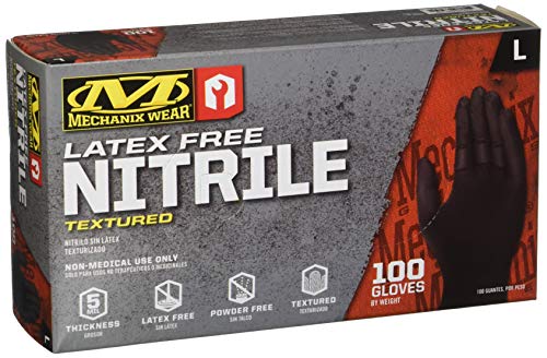 Nitrile Disposable Gloves, 5 mil, Textured, 100 Pack) Nitrile Disposable Gloves, 5 mil, Textured, 100 Pack)