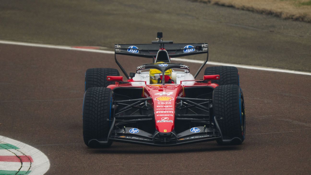 Lewis Hamilton lauds 'productive' start to Ferrari testing