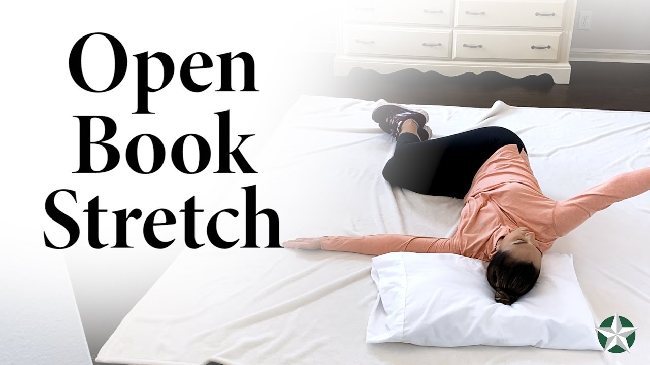 Open Book Stretch - Physical Therapy Exercises - YouTube
