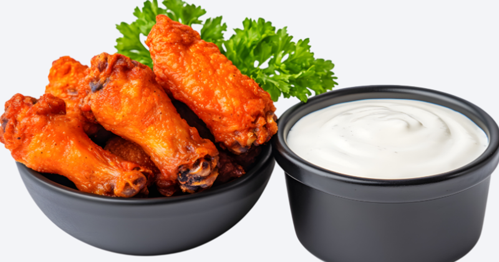 ranch dressing, ranch, cool ranch, hot wings, chicken wings