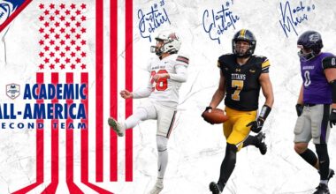 Three Claim Academic All-America® Football Second Team Honors