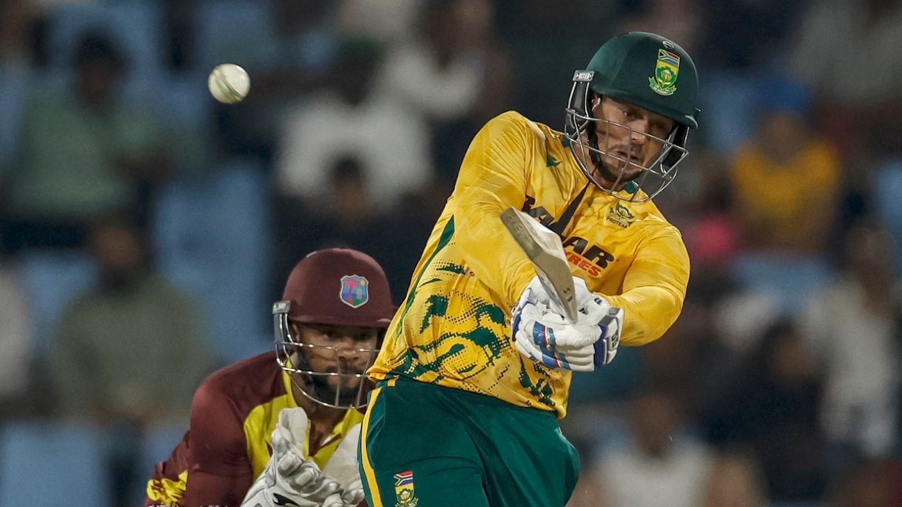 De Kock smashes career-best 115 with Brevis' bat but 'didn't really enjoy it'