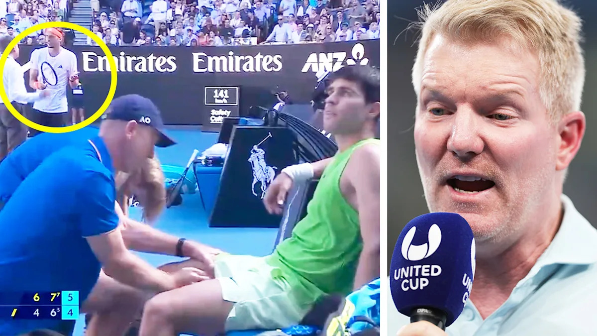 Australian Open 2026: Jim Courier blasts controversial call favouring Carlos Alcaraz as rival rages