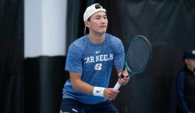 Kase Schinnerer University of North Carolina Men’s Tennis v Queens Chewning Tennis Center Chapel Hill, NC Tuesday, January 20, 2026